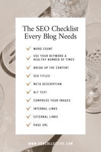 The SEO Blog Checklist Every Entrepreneur Needs | Duo Collective