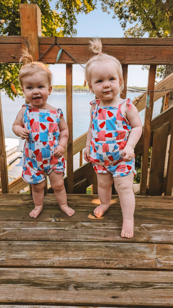 baby dressed for the fourth of july