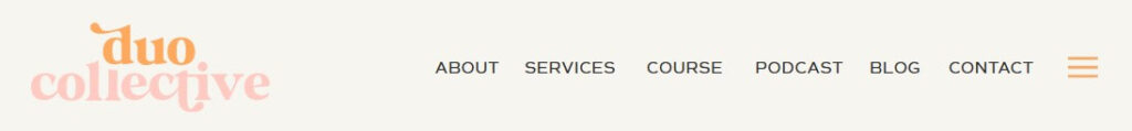 website navigation example