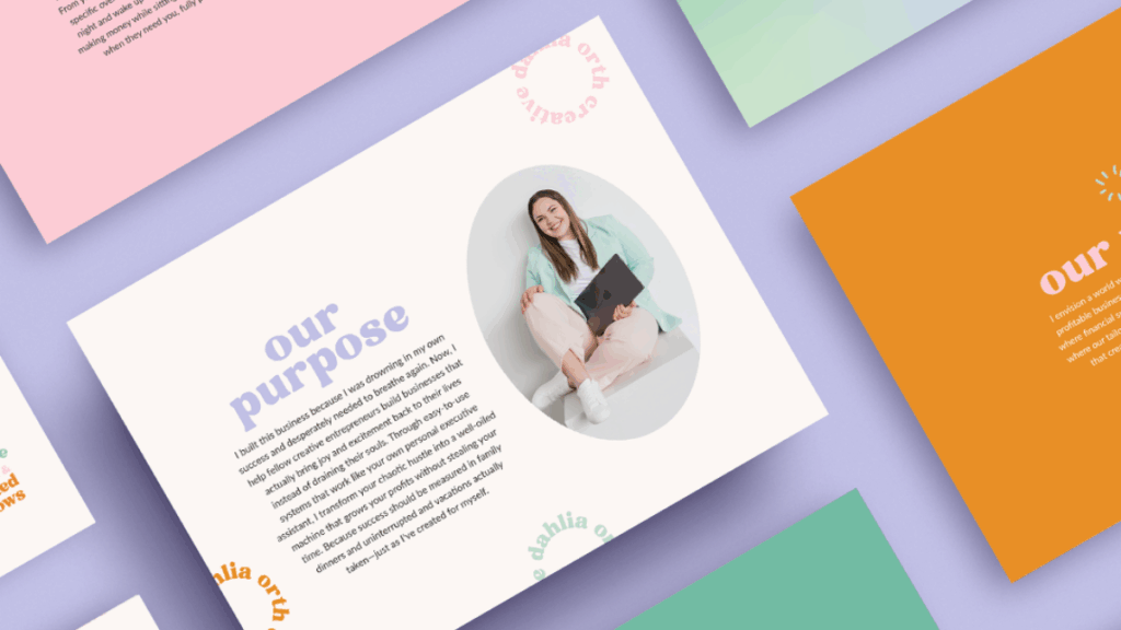 Dahlia Orth Creative, Honeybook Pro and Systems Specialist Rebrand Style Guide