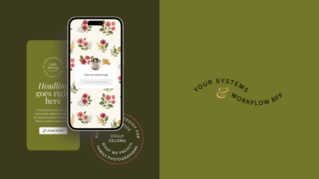 strategic branding with illustrated florals