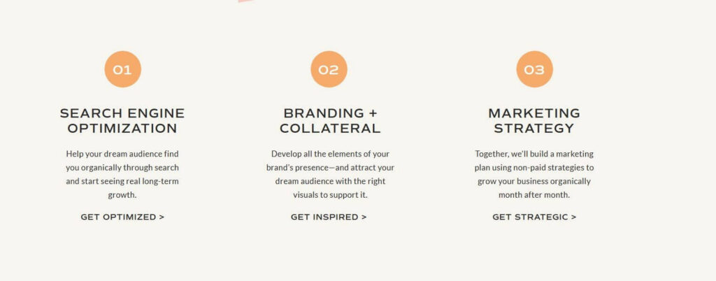 web design white space example