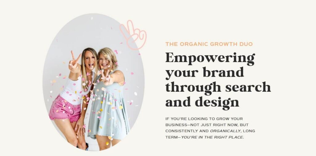 example of homepage